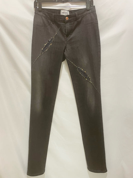EMILIO PUCCI EMBELLISHED JEANS